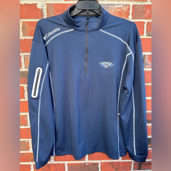 Columbia Golf New Orleans Pelicans Team Shotgun Quarter-Zip 2XL Pullover Jacket - Picture 1 of 6